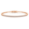 Demure - 14K Rose Gold Diamond Bangle - 0.5 ct