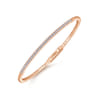 Demure - 14K Rose Gold Diamond Bangle - 0.5 ct