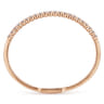 Demure - 14K Rose Gold Diamond Bangle - 1 ct