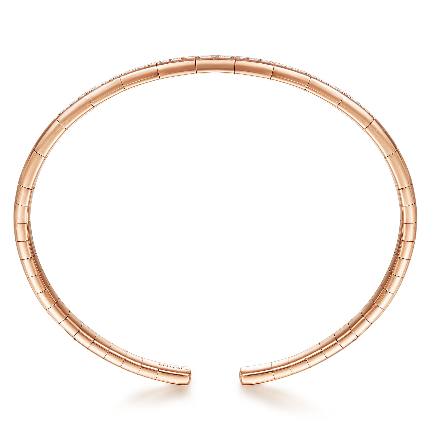 Demure - 14K Rose Gold Diamond Bangle - 0.65 ct - Shot 3