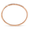 Demure - 14K Rose Gold Split Bypass Diamond Bangle - 0.9 ct