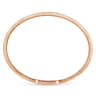 Demure - 14K Rose Gold Two Row Diamond Bangle - 0.9 ct