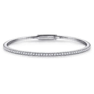 Demure - 14K White Gold Diamond Bangle