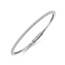 Demure - 14K White Gold Diamond Bangle - 1.28 ct