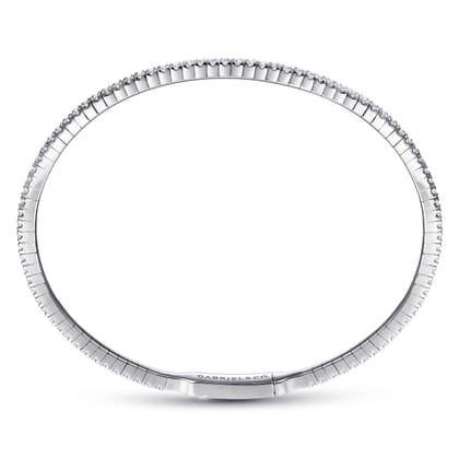 Demure - 14K White Gold Diamond Bangle