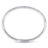 Demure - 14K White Gold Diamond Bangle - 1.25 ct