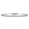 Demure - 14K White Gold Diamond Bangle - 1.3 ct