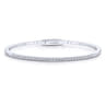 Demure - 14K White Gold Diamond Bangle - 0.5 ct