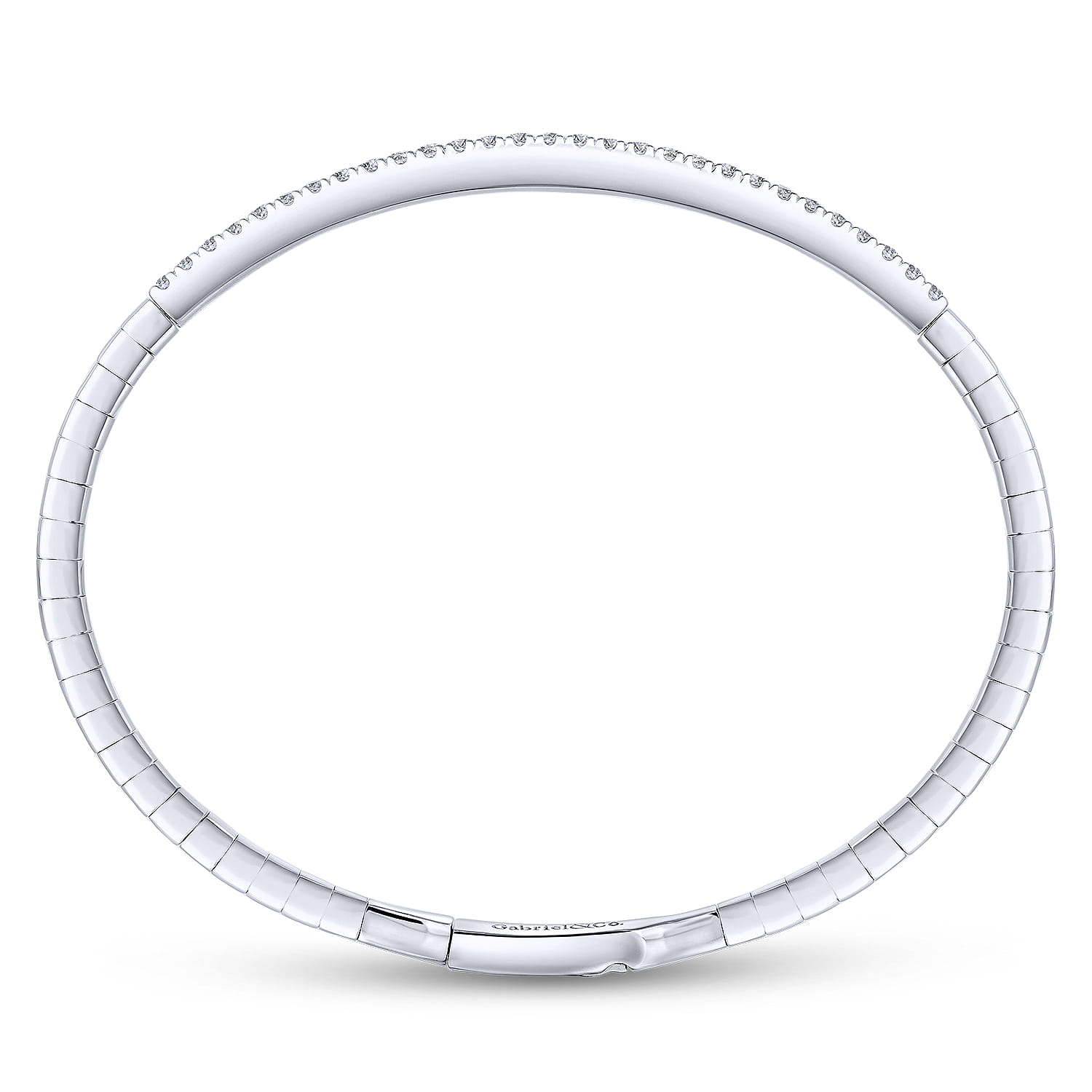 Demure - 14K White Gold Diamond Bangle - 0.5 ct - Shot 3