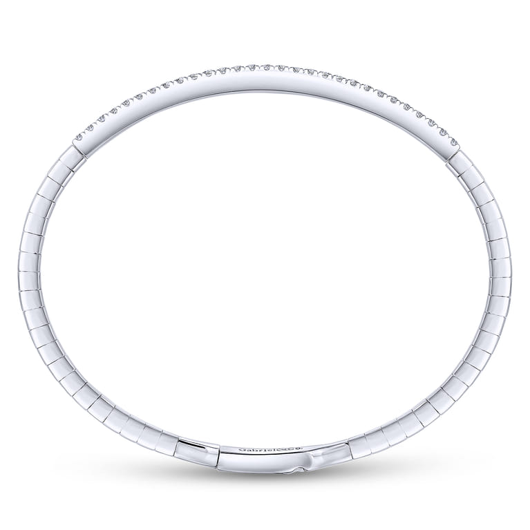 Demure - 14K White Gold Diamond Bangle - 0.5 ct - Shot 3