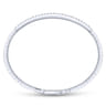 Demure - 14K White Gold Diamond Bangle - 0.5 ct