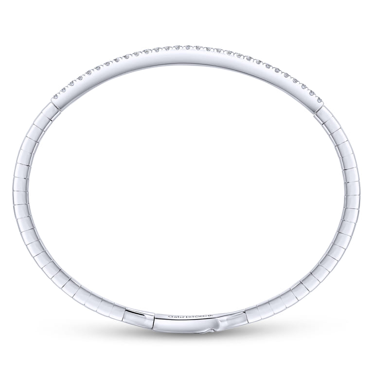 Demure - 14K White Gold Diamond Bangle - 0.5 ct - Shot 3