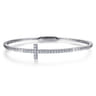 Demure - 14K White Gold Diamond Bangle - 0.4 ct