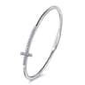 Demure - 14K White Gold Diamond Bangle - 0.4 ct