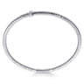 Demure - 14K White Gold Diamond Bangle - 0.4 ct