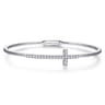 Demure - 14K White Gold Diamond Bangle - 0.4 ct