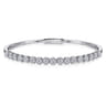 Demure - 14K White Gold Diamond Bangle - 2 ct