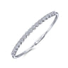 Demure - 14K White Gold Diamond Bangle - 2 ct