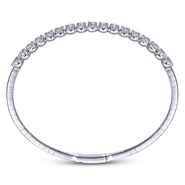 Demure - 14K White Gold Diamond Bangle - 2 ct - Shot 3