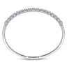 Demure - 14K White Gold Diamond Bangle - 2.25 ct