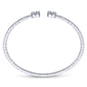 Demure - 14K White Gold Diamond Bangle - 1.2 ct
