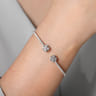 Demure - 14K White Gold Diamond Bangle - 1.2 ct