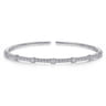 Demure - 14K White Gold Diamond Bangle - 1 ct