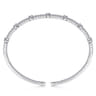 Demure - 14K White Gold Diamond Bangle - 1 ct