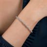Demure - 14K White Gold Diamond Bangle - 1 ct