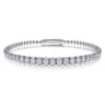 Demure - 14K White Gold Diamond Bangle - 1.95 ct
