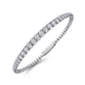 Demure - 14K White Gold Diamond Bangle - 1.95 ct