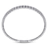 Demure - 14K White Gold Diamond Bangle - 1.95 ct