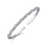 Demure - 14K White Gold Diamond Bangle - 0.4 ct