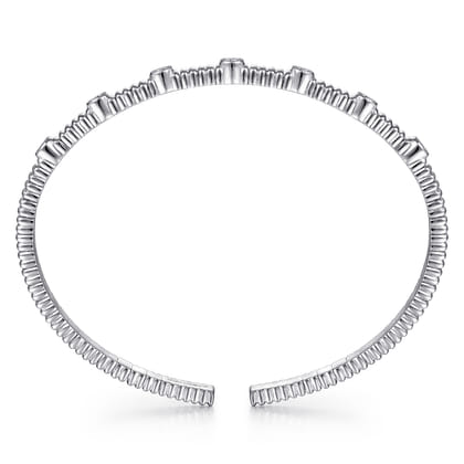 Demure - 14K White Gold Diamond Bangle