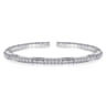 Demure - 14K White Gold Diamond Bangle - 0.85 ct
