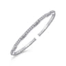 Demure - 14K White Gold Diamond Bangle - 0.85 ct