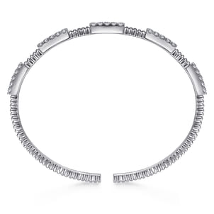 Demure - 14K White Gold Diamond Bangle