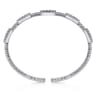 Demure - 14K White Gold Diamond Bangle - 0.85 ct