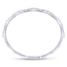 Demure - 14K White Gold Diamond Station Bangle - 1.1 ct