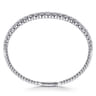 Demure - 14K White Gold Graduating Diamond Bangle - 2.9 ct
