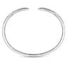 Demure - 14K White Gold Split Diamond Spike Bangle - 0.5 ct