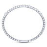 Demure - 14K White Gold Square Set Diamond Bangle - 0.65 ct
