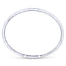 Demure - 14K White Gold Two Row Diamond Bangle - 0.9 ct