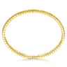 Demure - 14K Yellow Gold Chevron Open Cuff Bracelet