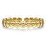 Demure - 14K Yellow Gold Circle Cuff Bangle