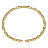 Demure - 14K Yellow Gold Circle Cuff Bangle