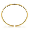Demure - 14K Yellow Gold Cuff Bracelet with Diamond Inner Channel - 0.6 ct