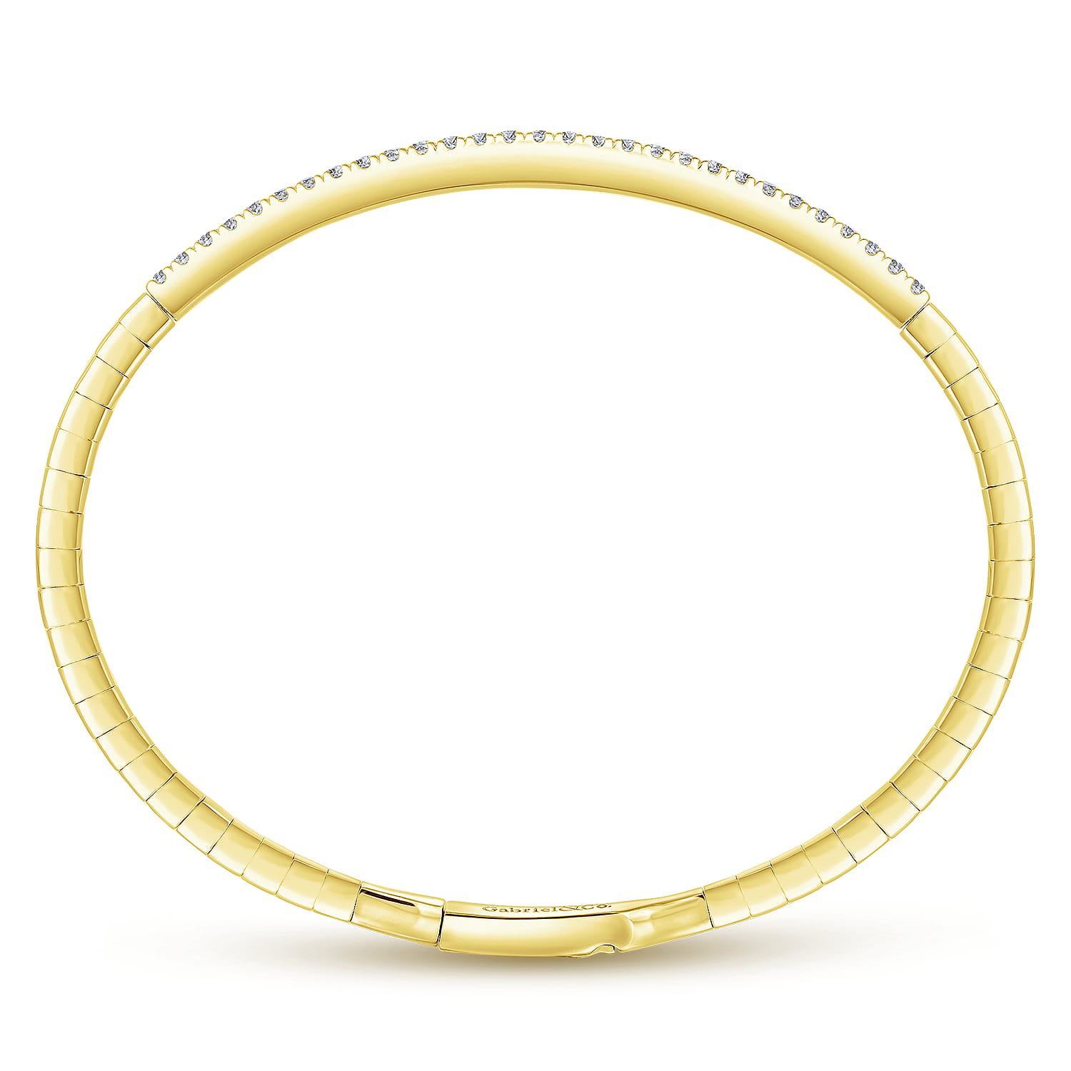 Demure - 14K Yellow Gold Diamond Bangle - 0.5 ct - Shot 3