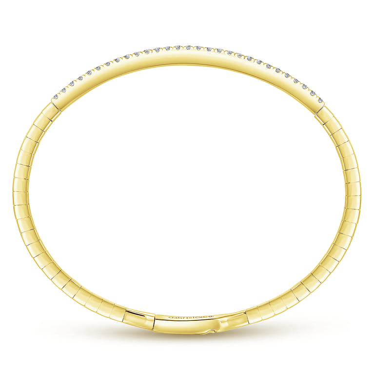 Demure - 14K Yellow Gold Diamond Bangle - 0.5 ct - Shot 3