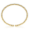 Demure - 14K Yellow Gold Diamond Bangle - 1.75 ct